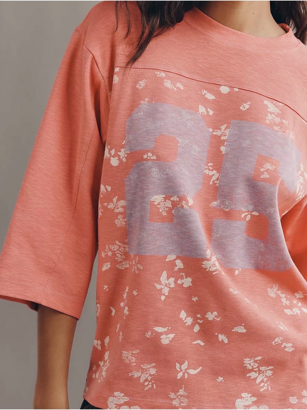 Pilcro 3/4 Sleeve Varsity Tee